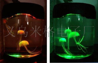 彩色梦幻新奇特 义乌米格电子厂直销电子工艺品——浪漫电子水母